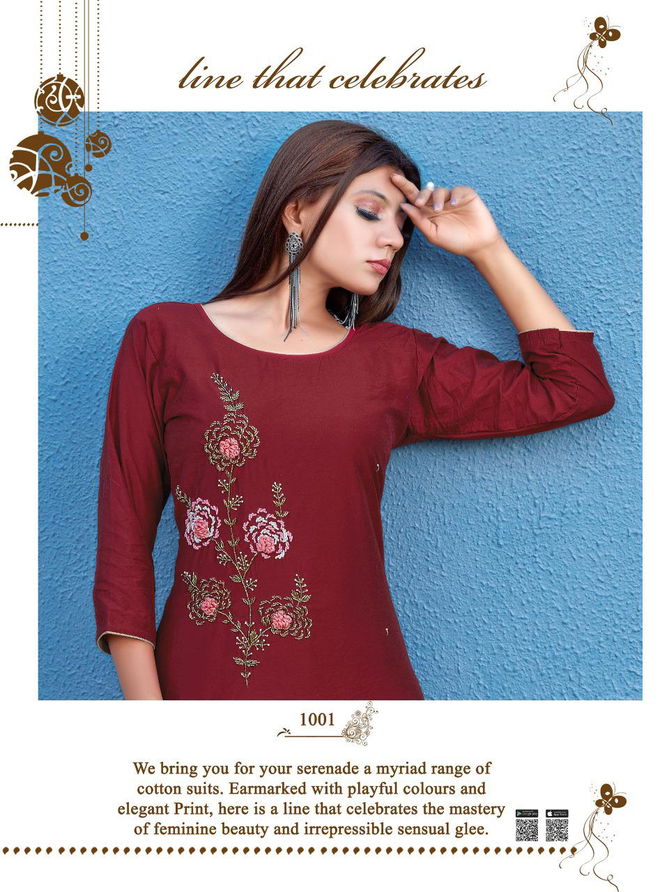 Smylee Sagaa Designer Ethnic Wear Designer Kurti With Bottom Collection